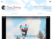 Tablet Screenshot of pamspringadvertising.com